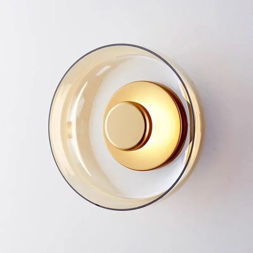 Modern glass LED wall light for Nordic interior decoration - vue 3 sur 8