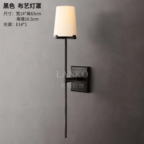 Modern glass LED wall light for interior lighting - vue 10 sur 10