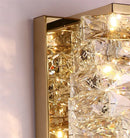 Modern crystal wall light with LED for indoor use