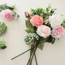Artificial rose bouquet for weddings and decoration