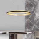 Luxury circular LED chandelier modern decorative design