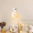 Cute puppy pendant light for children's room decor