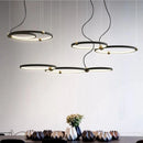 Modern ring LED pendant chandelier for hanging decoration