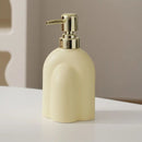 Portable ceramic soap dispenser for shampoo and water