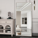 CASSILANDO Full Length Mirror 65" * 24", Floor Standing Mirror, Black Metal Frame Mirror， Full Body Mirror