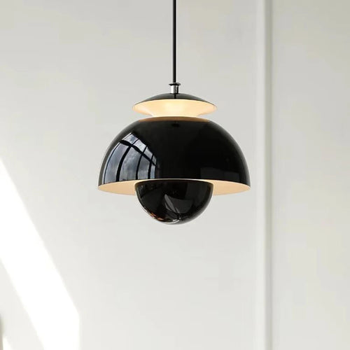 Minimalist nordic semicircular multicolour decorative pendant light - vue 2 sur 9
