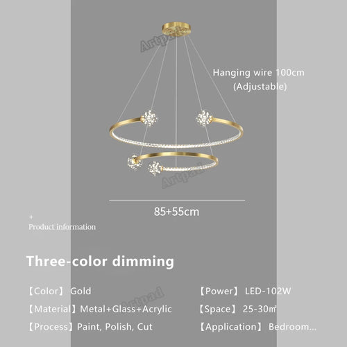 Luxury glass pendant light for elegant interiors - vue 9 sur 12