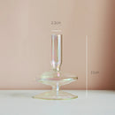 Nordic glass candle holder for weddings and flowers