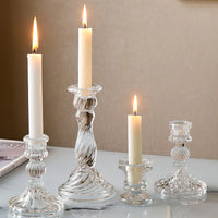 Nordic glass candle holder for romantic moments