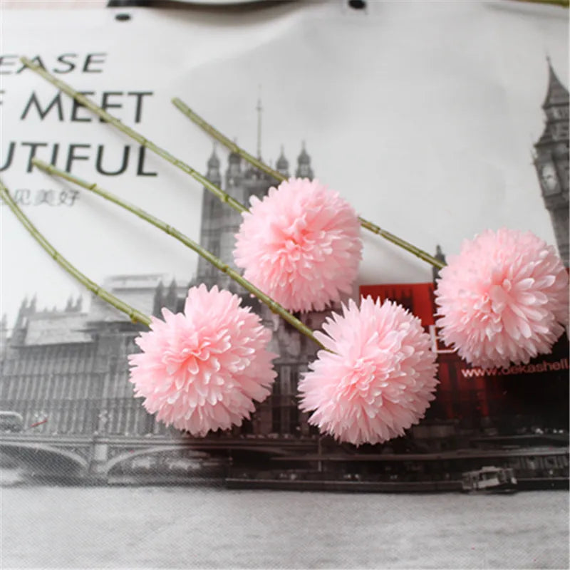 Artificial dandelion chrysanthemum flower for wedding and event decoration - vue 3 sur 14