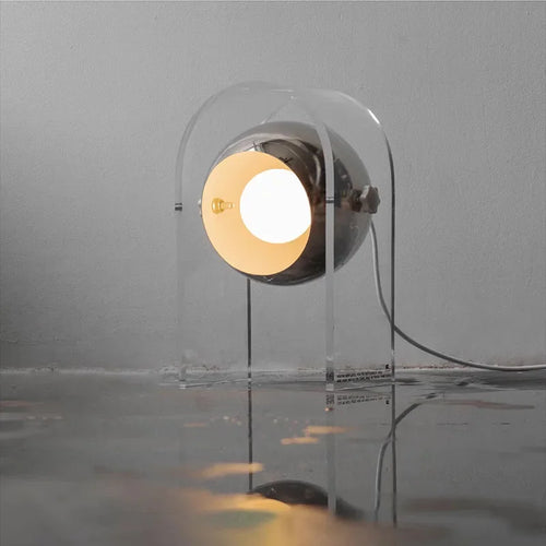 Modern acrylic designer bedside lamp for contemporary interiors