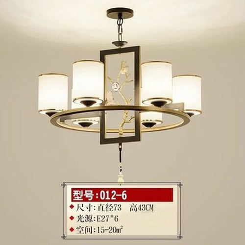 Chinese retro chandelier for elegant and cosy lighting - vue 8 sur 21