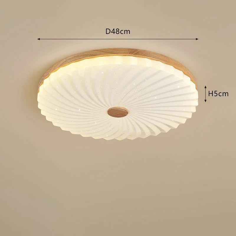 Creative log LED minimalist ceiling light - vue 6 sur 8