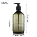 refillable pump bottle for shampoo and shower gel