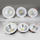Recessed LED ceiling light round dimmable high brightness