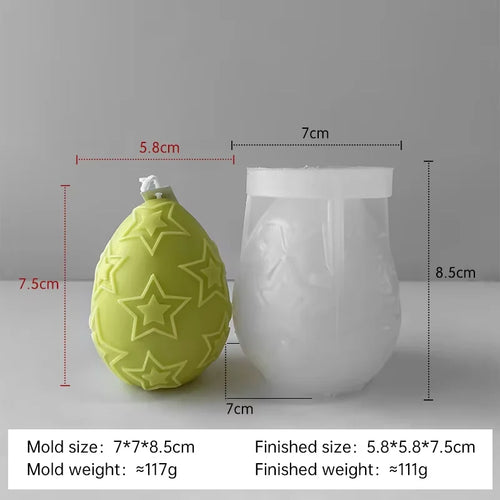 DIY Easter egg silicone candle mold - vue 17 sur 21