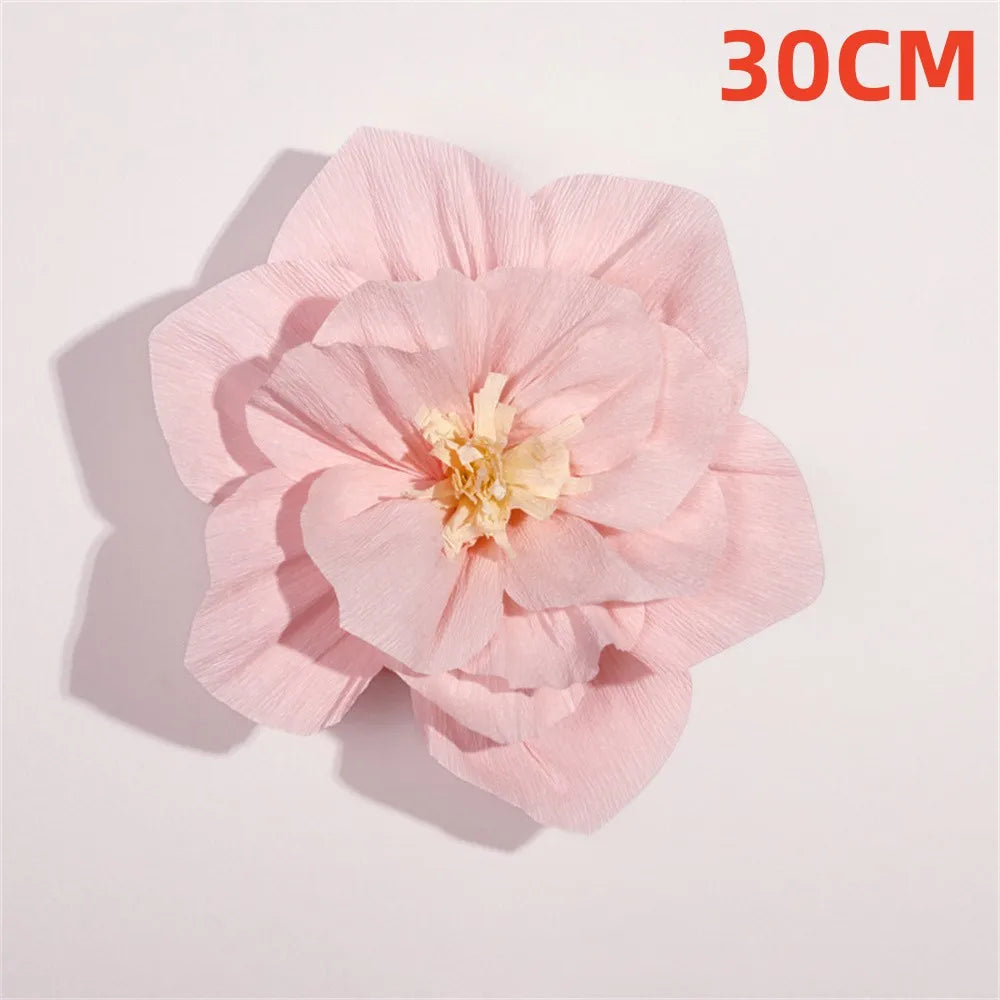 Red paper flower party decoration for festive events - vue 9 sur 14