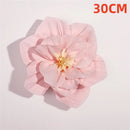 Red paper flower party decoration for festive events