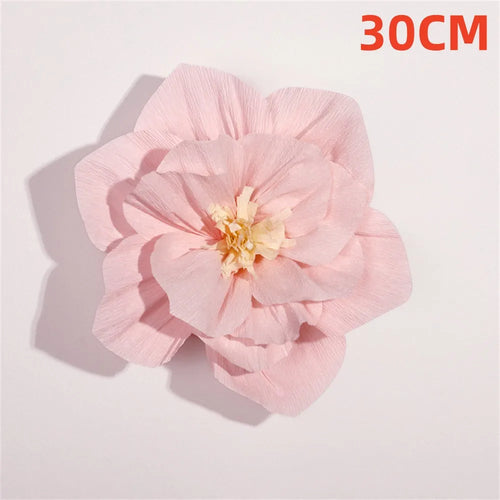 Red paper flower party decoration for festive events - vue 10 sur 14
