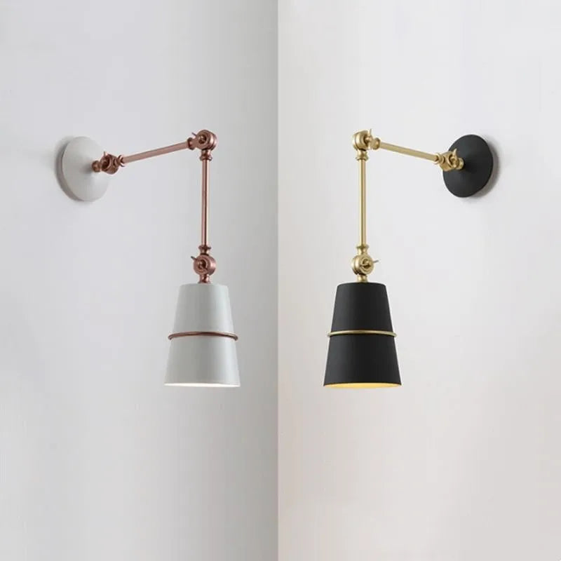 Mechanical LED wall light for café and restaurant