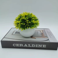 Decorative artificial bonsai plants for offices and tables