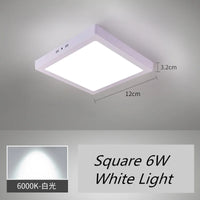 Square LED ceiling light surface mounted cool white