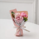 Small decorative artificial rose bouquet for valentine's day