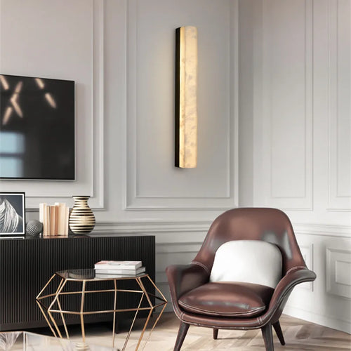 Marble and copper wall light - vue 6 sur 6