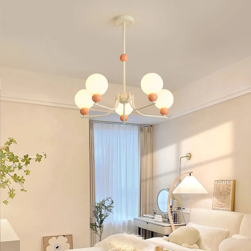 Modern round LED pendant light for indoor use - vue 6 sur 8