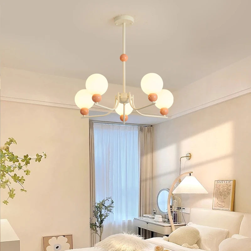 Modern round LED pendant light for indoor use - vue 6 sur 8