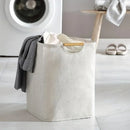 large capacity foldable storage basket with handle