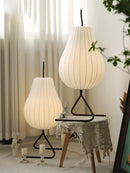 Wabi sabi Japanese style silk floor lamp interior decor