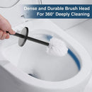 Durable stainless steel wall-mounted toilet brush holder