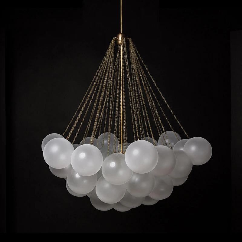 Modern glass ball LED pendant chandelier nordic suspended