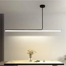 Modern long strip decorative LED pendant lights for interior
