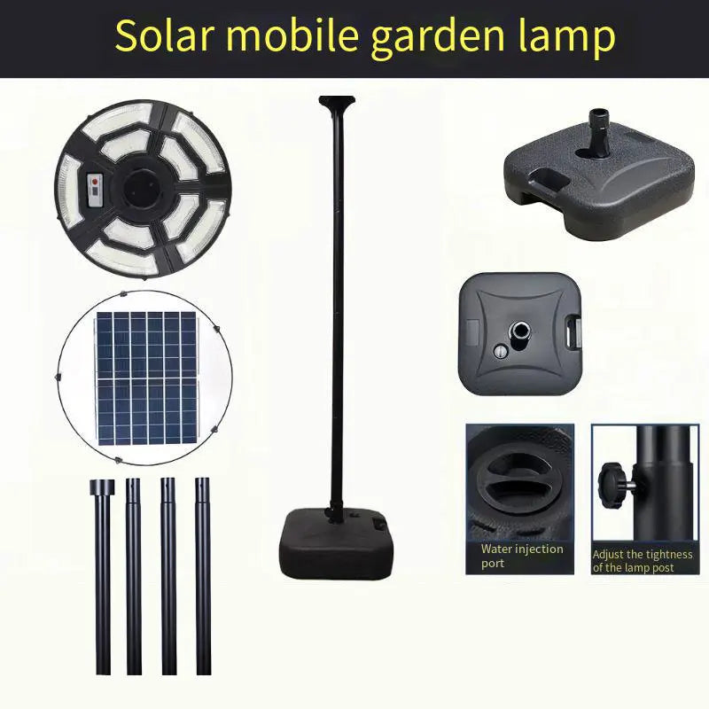 Round solar lamp for garden and outdoor lighting - vue 16 sur 17