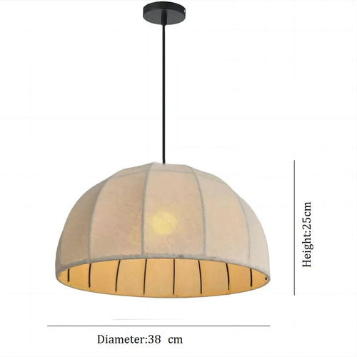 Japanese style fabric ceiling light for elegant lighting