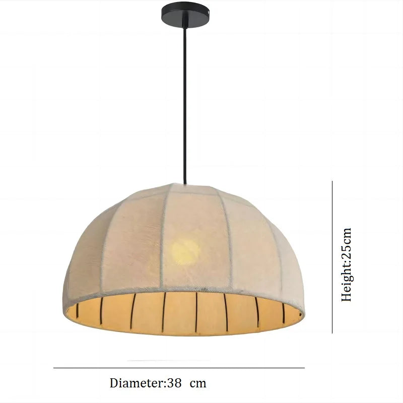 Japanese style fabric ceiling light for elegant lighting