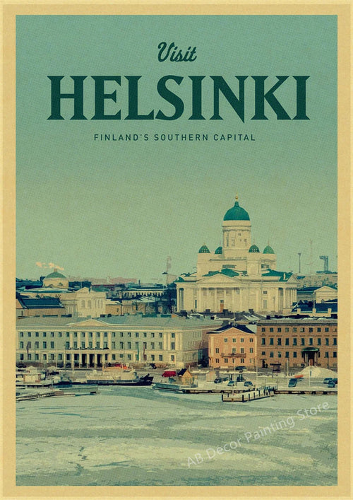 Retro travel poster for tourism enthusiasts