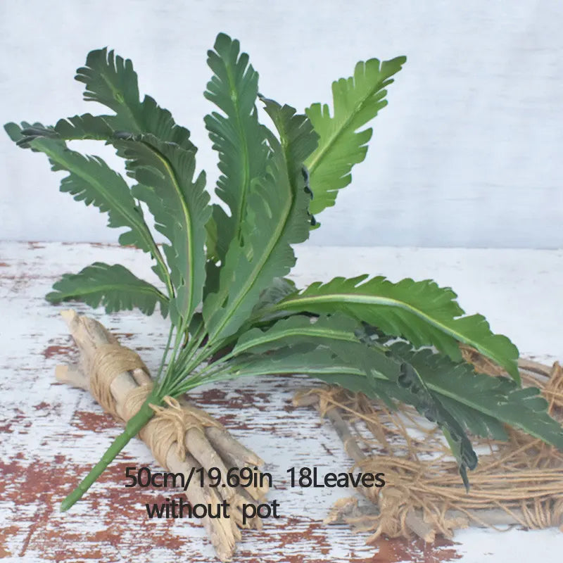 Artificial tropical plants ferns and decorative leaves