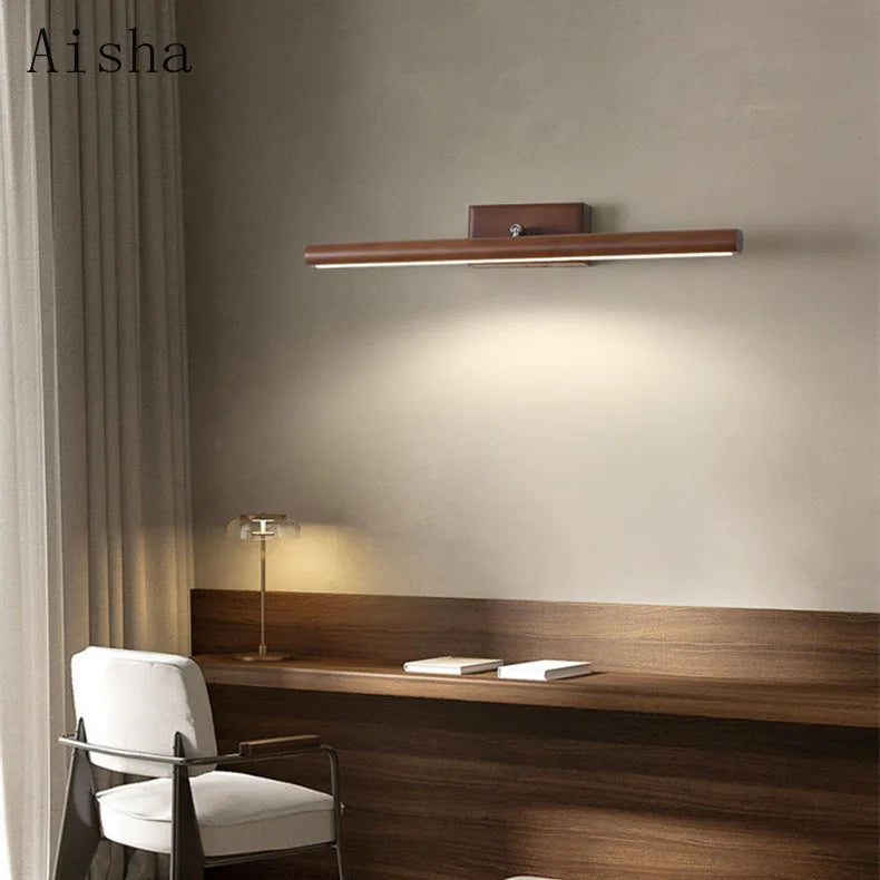 Nordic design LED wooden wall light for indoor use