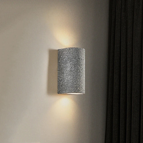 Japanese wabi-sabi retro cement LED wall light - vue 4 sur 11