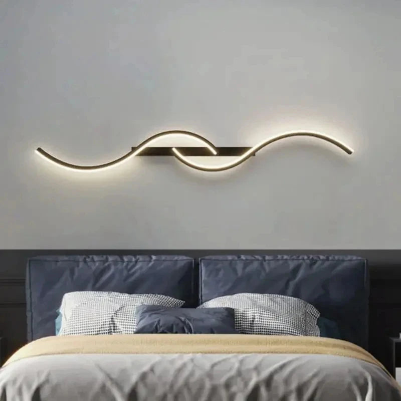 Simple chandelier with horizontal suspended lighting for modern interiors
