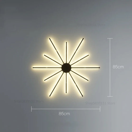 Modern creative wall light for stylish interior decor - vue 22 sur 22