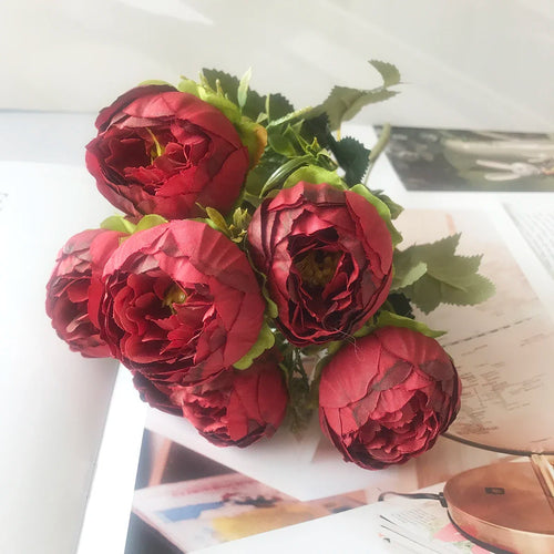 Small artificial flower bouquet for spring decoration and weddings - vue 23 sur 37