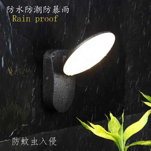 Modern waterproof outdoor LED wall light - vue 4 sur 7