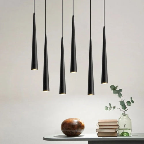 Dimmable anti-glare LED pendant light long tube - vue 2 sur 9