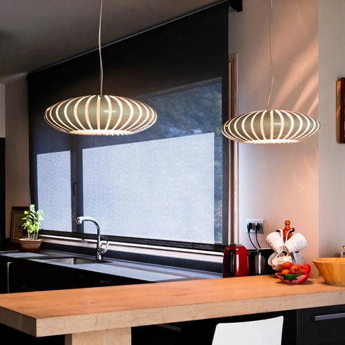 Modern LED ceiling light creative warm pumpkin for bedroom and restaurant decor - vue 5 sur 8