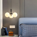 Nordic glass pendant light with metal