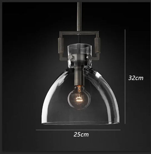 suspension en verre rétro américain style luxe décoratif - vue 19 sur 18